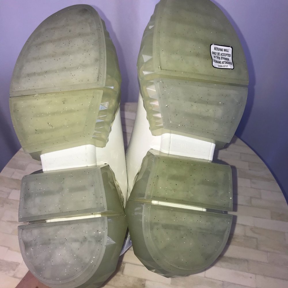 JIMMY CHOO Diamond /F Leather Sneakers - NEW! - Picture 9 of 13